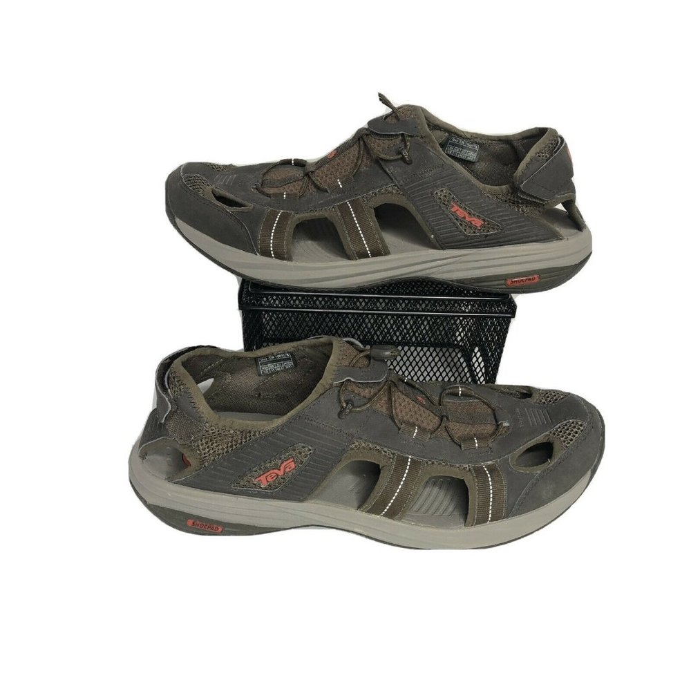 Teva 12 Churnium Tarmac Water Shoe Brown Men Sandal Comfort Hiking Adjustable